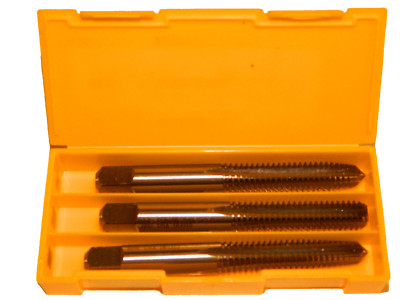 5/16-18 NC TAP SET 3 Piece HSS Taper Plug Bottoming Ground H3 USA MCT 32703