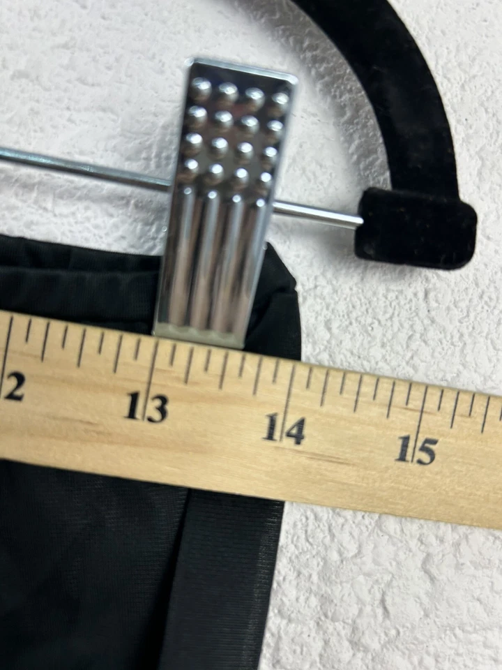 Vintage Olga Negro Medio Slip Talla Grande Estilo 937 Encaje Satinado Foto 4 de 4