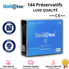 Boîte de 144 Préservatifs Unilatex Capote CE, lubrifiée, nature Livraison Rapide