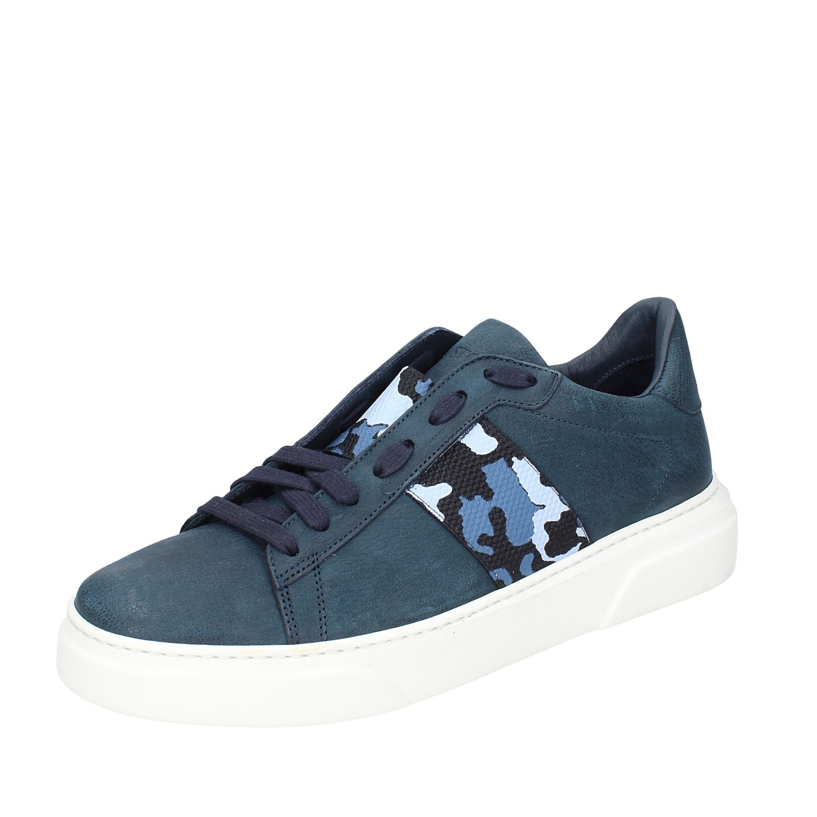 кроссовки schuhe herren STOKTON blau leder EX04 15590₽