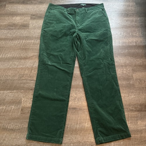 Bobby Jones Cord grüne elegante Golfhose Größe 40 x 32 St. Patrick’s Day - Bild 1 von 14