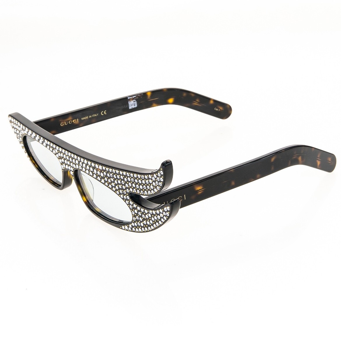 GUCCI AUTHENTIC Hollywood Forever 0240 Havana Blue Crystal Sunglasses  GG0240 001 | eBay