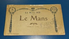 1900s Le Bloc ND Le Mans France Cartes Postales Postcard Souvenir Book R Barbier