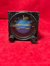 JET AIRCRAFT GYRO HORIZON BENDIX COCKPIT INSTRUMENT