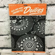 Old  New Favorites Doilies Pattern Book The Spool Cotton Company Vintage 1944