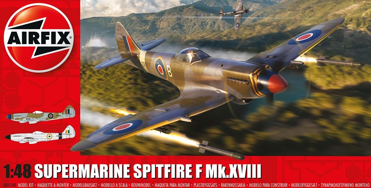 AIRFIX 1/48 SUPERMARINE SPITFIRE F MK.XVIII (PLASTIC KIT) A05140