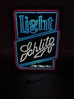 Schlitz Light Beer Vintage Light Up Bar Sign Advertising 20x15 inches