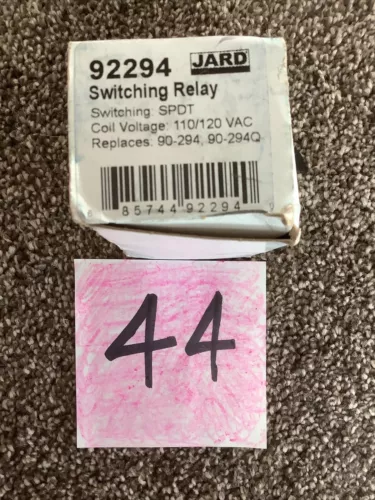 Jard 92294 Replacement for Steveco RBM WR 90-294 SPDT Fan Relay 120 V COIL 92294