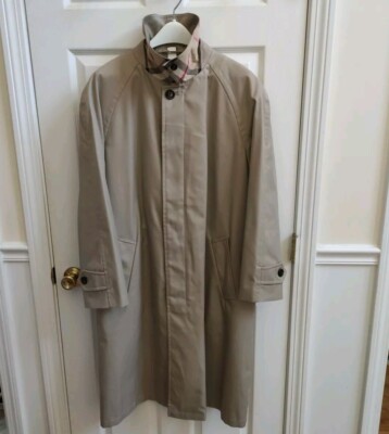Burberry London trench coat men detachable Wool Liner Size 54 Run