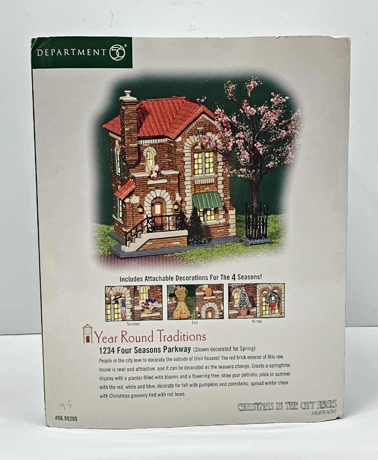Dept 56 Christmas in the City Year Round Traditions 1234 Four Seasons Parkway - Picture 15 of 15