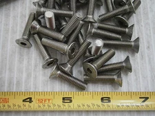 Machine Screws M6 x 25 Flat Socket Cap Stainless Steel lot of 30 #402