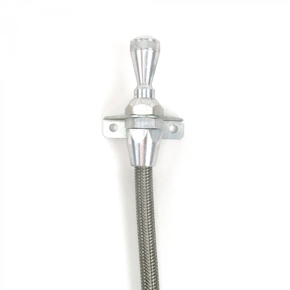 4L80E Billet/SS Braid Bloqueio Transmissão Vareta Firewall/Trans Perfeito Estado - Imagem 2 de 4