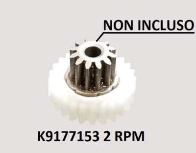 Ingranaggio gear in nylon per motoriduttore stufa a pellet Kenta K9177153 2 rpm