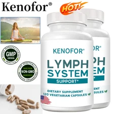 Lymph System Support Capsules,Flush Out Toxins,Healthy Lymph Support