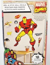 Marvel Comics Classics Peel & Stick Buildable Iron Man 18 Wall Decals 47" x 33"