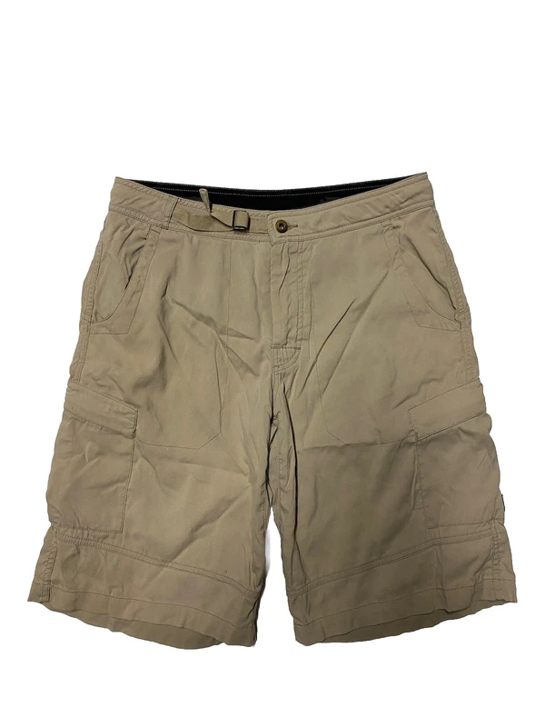 prana cargo belted nylon hiking shorts