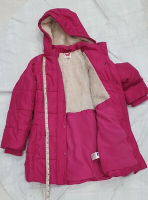 Pink warm John Lewis hooded jacket for girls 10 years UK