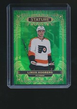 LINUS HOGBERG 2022-23 UPPER DECK STATURE GREEN PHOTO VARIANT RC PARALLEL 55/66