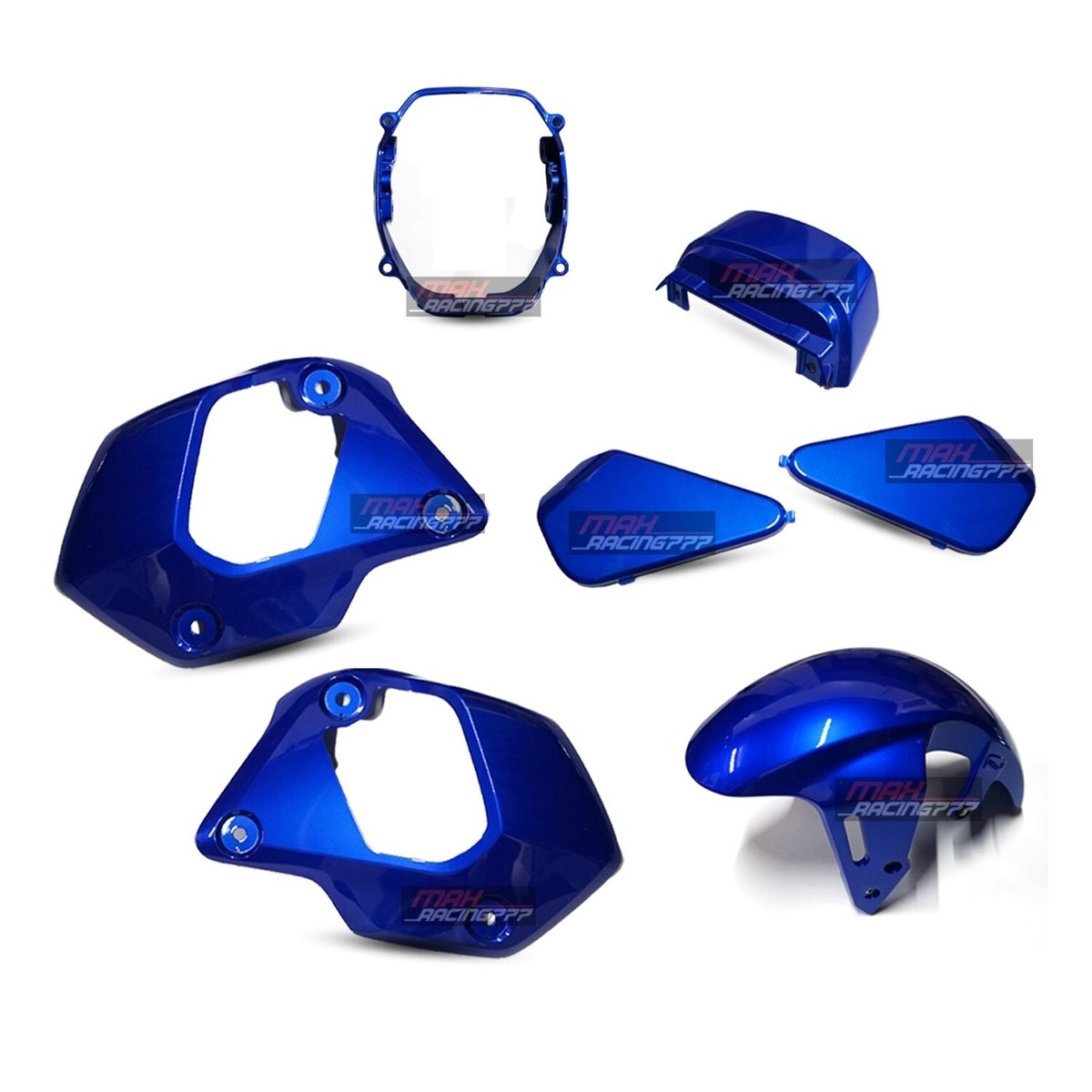HONDA NEW MSX GROM 125 21 - 2024 7PC BODY PANELS FRAME BODY BLUE