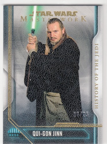 2018 Star Wars Masterwork History of the Jedi Canvas #4 Qui-Gon Jinn 25/25 - 第 1/1 張圖片