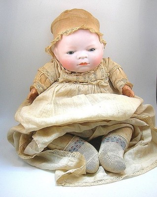 GRACE S. PUTNAM ANTIQUE BYE-LO BABY DOLL BISQUE HEAD ORG.INAL CLOTHING - B.OFFER