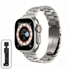 Metal Strap For Apple Watch Ultra 3/2/1 Band 49mm Stainless Steel Bracelet For i