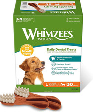 Toothbrush, Natural and Grain Free Dog Dental Sticks, Dog Chews for Large Breeds