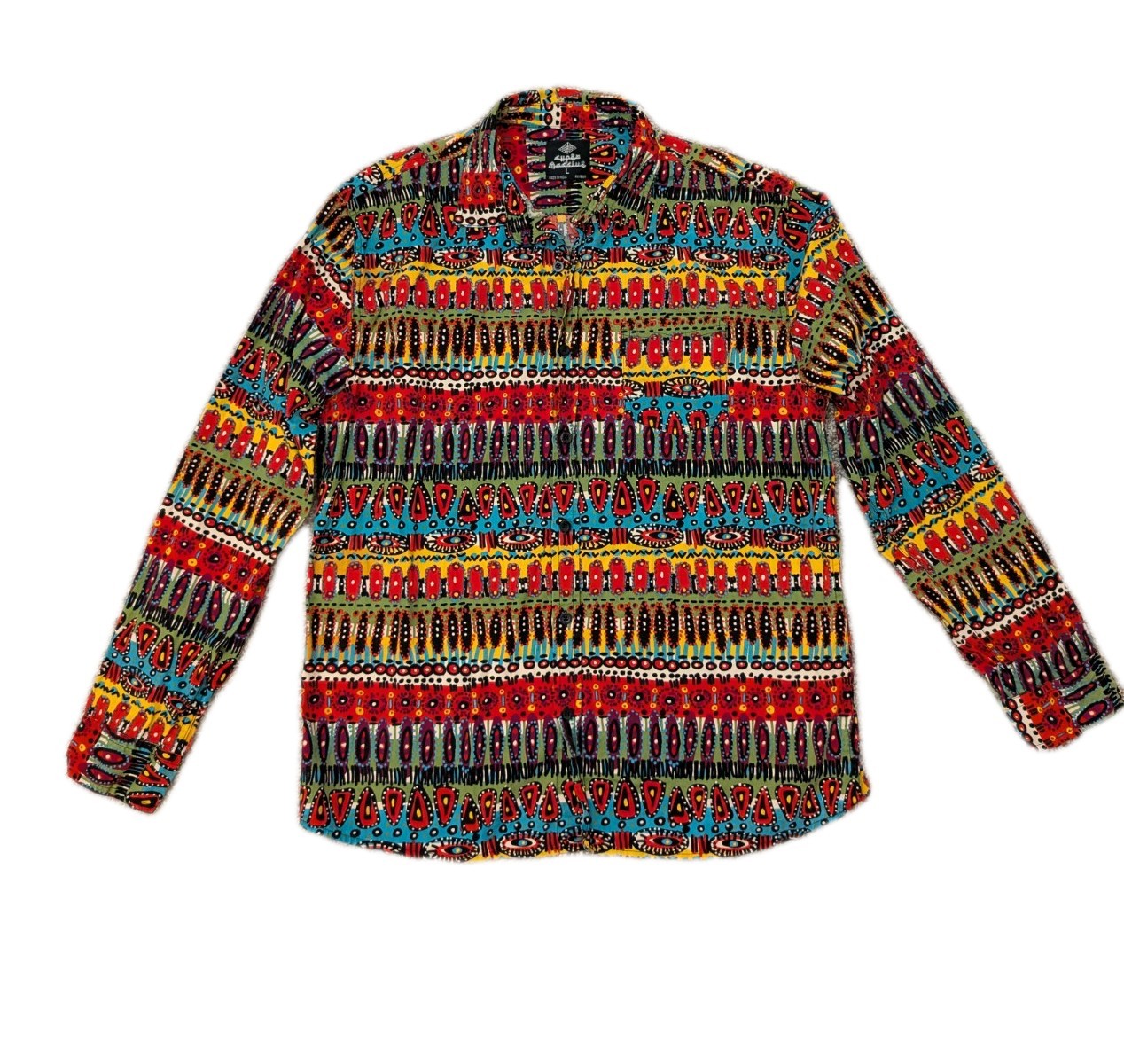 Super Massive Abstract Pattern Colorful Button Do… - image 1