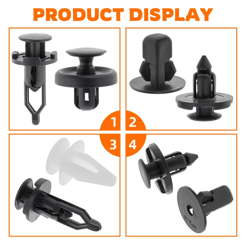 100 clips de panel de ajuste de parachoques para LEXUS GS300 remache de empuje retenedor de paso de rueda interior Foto 4 de 4