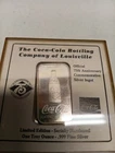 Louisville,KY Coca Cola 1oz .999 Silver Bar  75th Anniversary