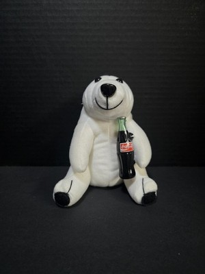Polar Bear Coke Plush 1993 Vintage Stuffed Animal *View Pictures*