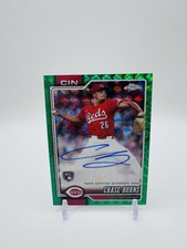 Chase Burns Chrome 2026 Green /99 Auto