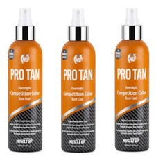 Pro Tan Overnight Competition Color Suntan Brown 8.5 fl. oz Each Pack of 3