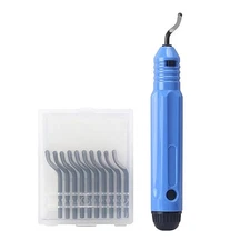 1-3D Printer Tool Kit Deburring Tool Nozzle Cleaning Needles Engraving Knife
