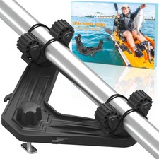 DoubleHeader Kayak Track Mount Paddle Holder Clip Oar Net Holder Tool