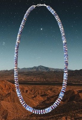 Native American Sodalite Heishi Necklace