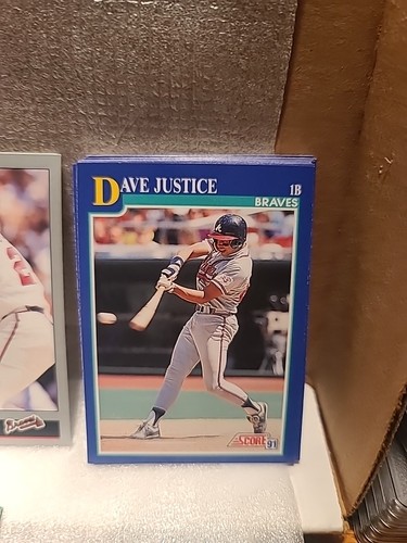 25 Dave Justice Karten 5 verschiedene Karten mit je mehreren Karten