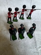 LOT of 7 Vintage Britains Lead Soldiers