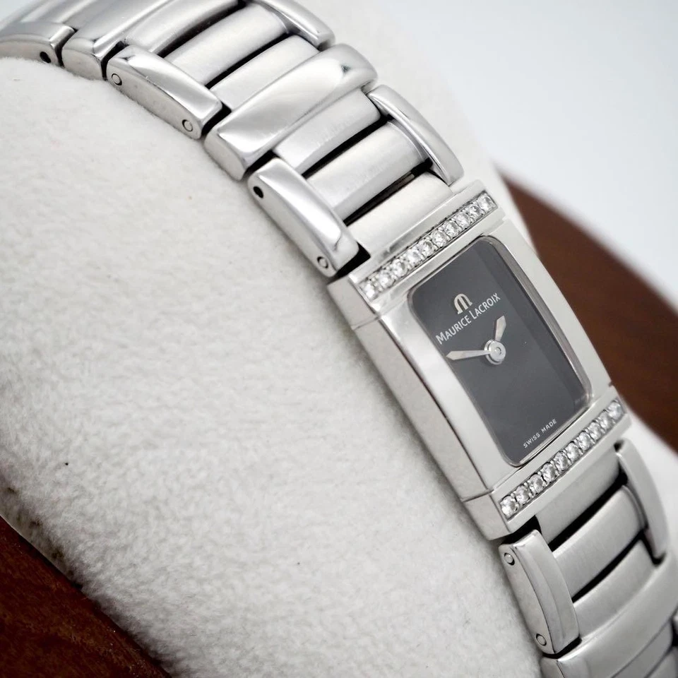 【US DDP】Reloj Maurice Lacroix para Mujer Diamante Cuadrado Plata MAURICE LACROIX Foto 2 de 4