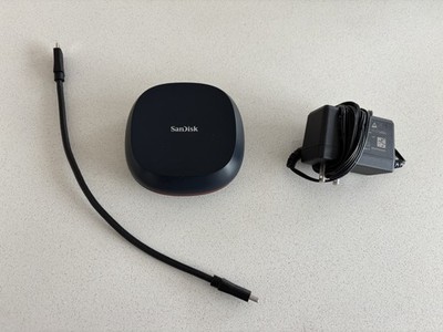 SanDisk - 8TB Desk Drive USB Type-C Desktop External SSD - Black