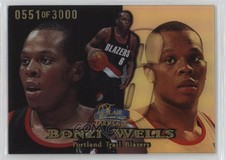 1998-99 Flair Showcase Row 1 551/3000 Bonzi Wells #59 1pk2