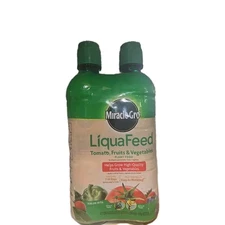 2 Miracle-Gro LiquaFeed 16 oz Liquid Tomato, Fruits & Vegetables Plant Food 