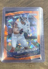2025 Panini Prizm - Micah McFadden #95 Orange Ice Prizm