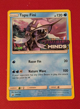 Pokemon TCG - Tapu Fini - SM203 Prerelease Stamped Staff - Unified Minds NM