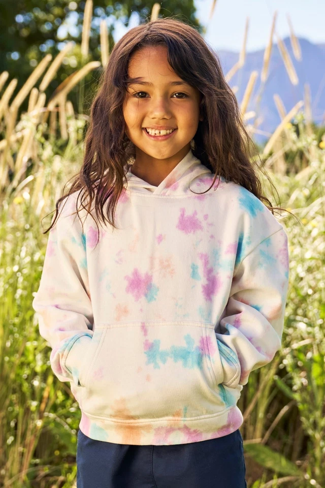 Mountain Adventures Tie Dye Kids Hoodie Breathable Childrens Sweatshirt