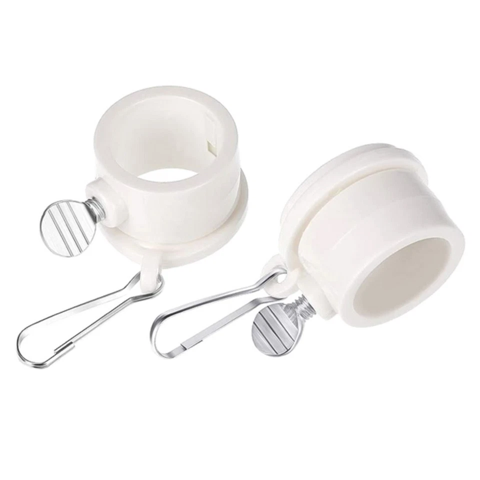 Briarwood Lane 58 英寸四件白色金属旗杆 — 第 3/4 张图片