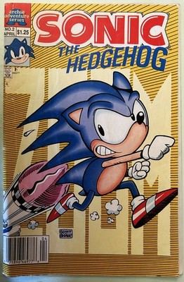 Sonic The Hedgehog Original Mini Series #2 April 1993 Comic Book Bagged Brd FN-