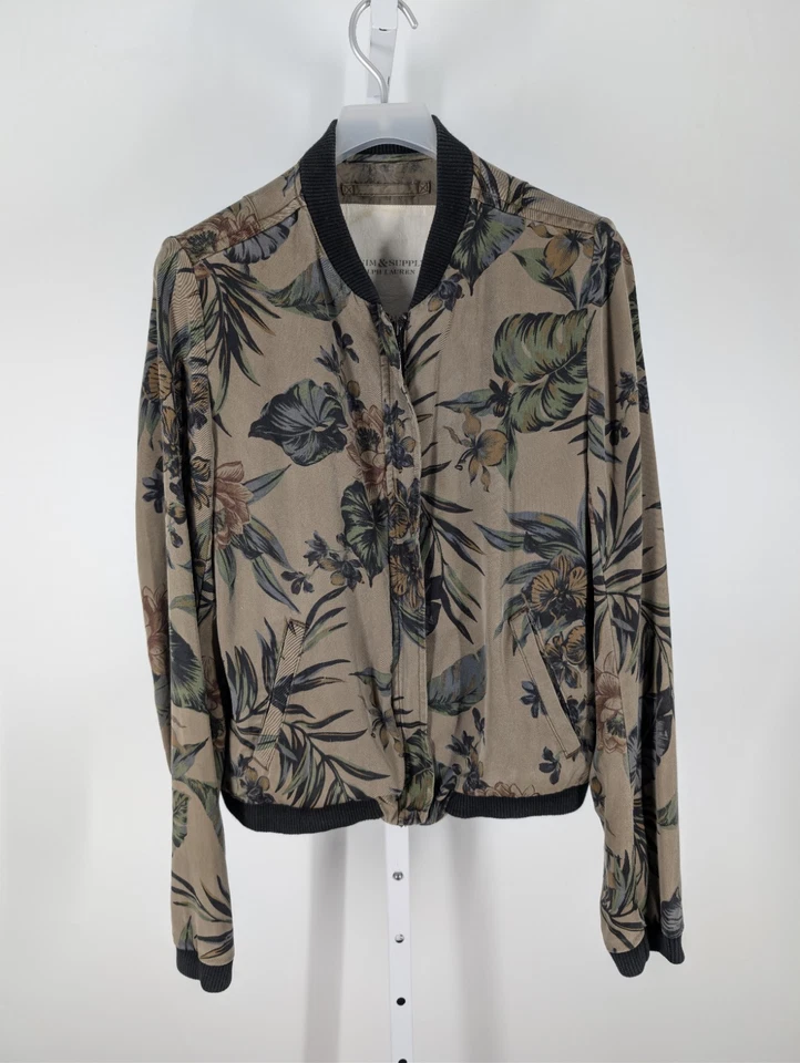 Chaqueta Bomber Denim Supply Floral Tencel Satén Recuerdo RRL Mediana Ralph Lauren Foto 2 de 4