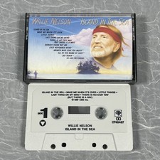 Willie Nelson Island In The Sea Cassette Tape 1987 CBS Country Music