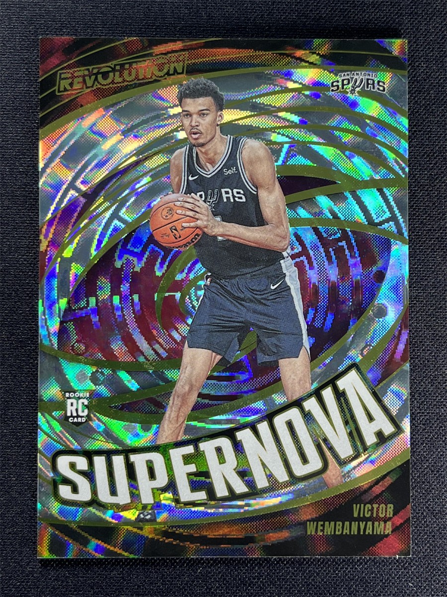 2023-24 Panini Revolution Victor Wembanyama #6 Fractal Supernova RC Rookie Spurs